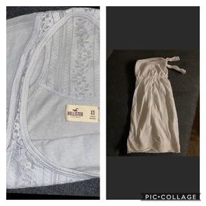 Gray razorback Hollister top